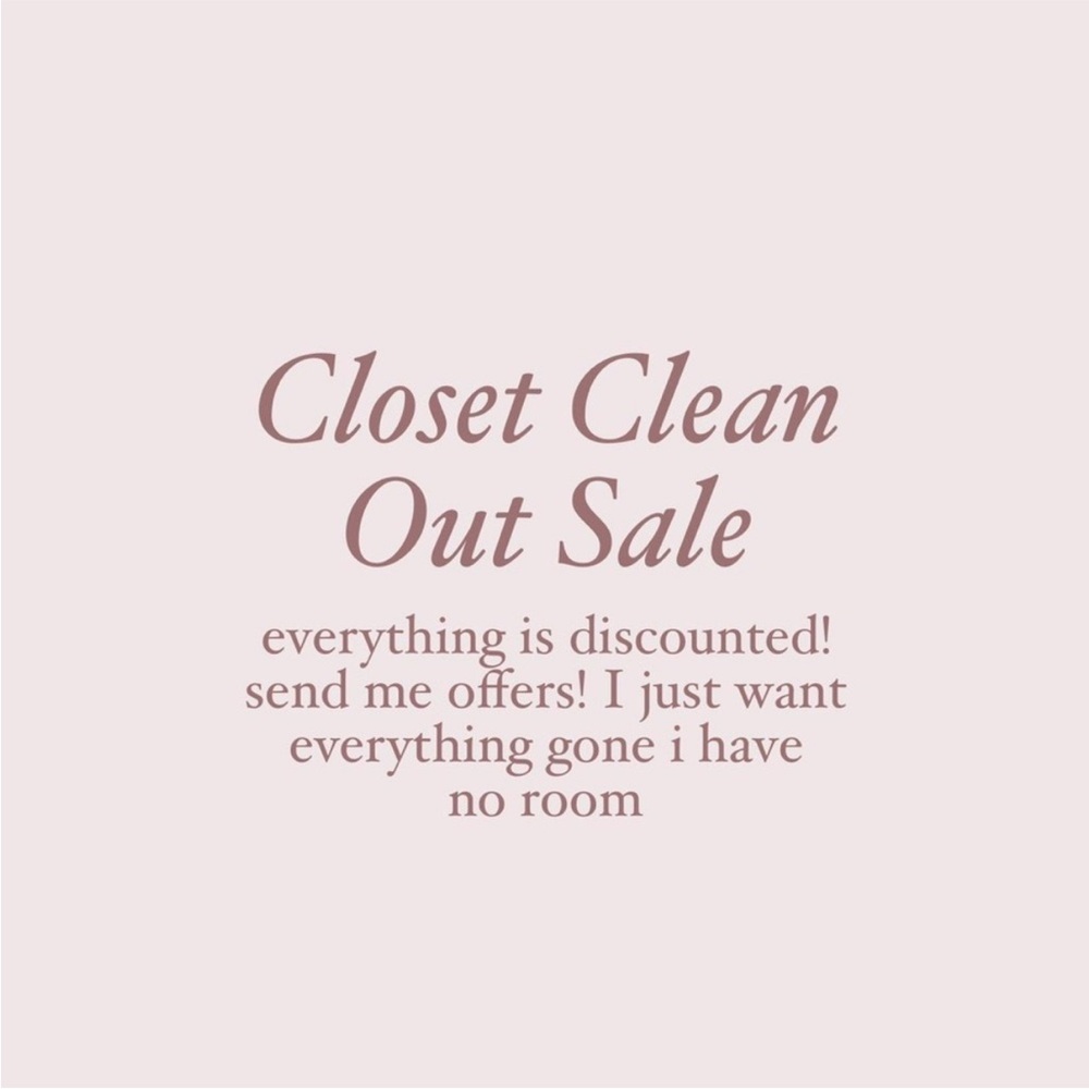 Closet Clean Out 🩷
